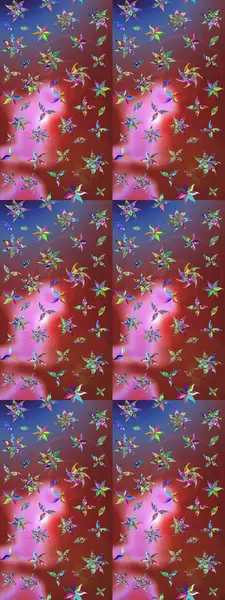 Motley illüstrasyonu. Moda baskıları için zarif bir şablon. Küçük çiçekte güzel bir desen. Küçük renkli çiçekler. Kahverengi ve pembe çiçekli bahar çiçekleri.