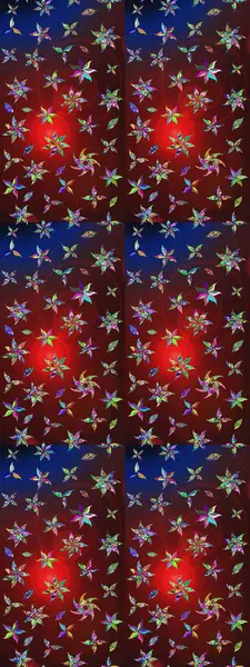 Süslü kumaş deseni. Raster deseni. Çiçekli çiçek deseni, suluboya..