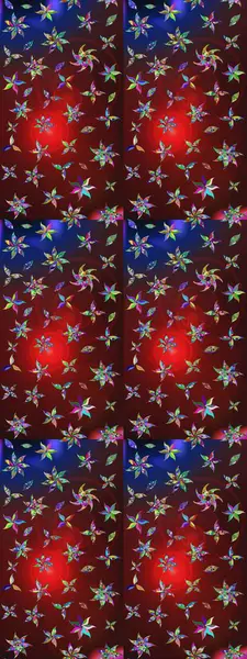 Vadinin çiçekleri kahverengi ve kırmızı renklerde. Raster çiçek desenleri çiziyor..