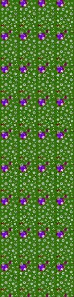 Küçük çiçekteki sevimli çiçek deseni. Raster illüstrasyonu. Yeşil ve nötr renkte çiçekler.