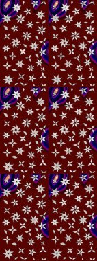 Çiçekli zambakların eskiz geçmişi. Çiçek tasarımı için inanılmaz bir kolaj cenneti tarzı. Parlak çiçekli kolaj çiçekleri kırmızı ve nötr.