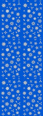 Renkli Bahar Teması eskiz kalıbı. Düz Çiçek Elementleri Tasarımı. Mavi ve nötr renklerde çiçekler. Raster illüstrasyonunda çiçek deseni çizimi.