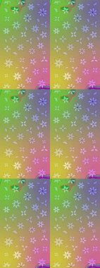 Modern çiçek arkaplanı. Halk tarzı. Rengarenk çiçekleri ve yaprakları tarafsız ve yeşil renklerde olan harika bir çiçek deseni. Moda baskıları için zarif bir şablon.