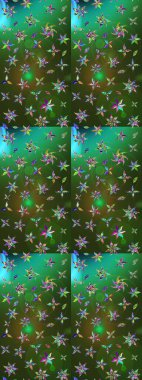 Raster illüstrasyonu. Küçük çaplı çiçeklerdeki basit şirin desenler. Tekstil veya kitap kapakları, imalat, duvar kağıtları, baskı, hediye paketi ve yapıştırma kitabı için çiçek eskiz geçmişi.