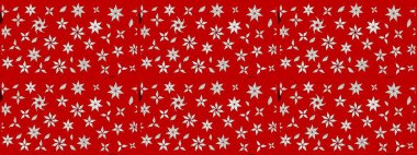 Kırmızı ve nötr renklerde çiçekler. Çizim çiçek deseni duvar kâğıdı olarak kullanılabilir. Raster illüstrasyonu.