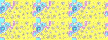 Paketleme, tekstil, duvar kâğıdı için çiçek eskizi. Yumuşak fayans. Raster 'ın taze dokusu. Klasik çiçek desenli. Yumuşak pamuk tasarımı.