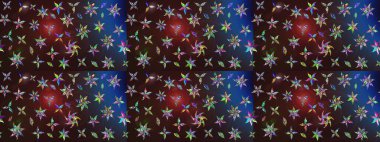 Raster. Sabıka fotoğraflarında, bebek kıyafetlerinde, duvar kâğıtlarında, paket kutularında falan kullanılabilir. Zarif, parlak ve eskiz kahverengi ve mavi çiçek desenli tasarım.