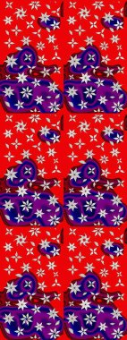 Çizim kalıbı. Raster illüstrasyonu. Ultraviyole kumaş deseni. Organik motif arkaplanı.