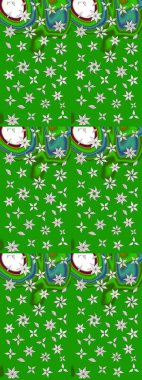 Tekstil, kumaş, kapaklar, duvar kağıtları, baskı, naylon, koleksiyon defteri, örgü, dekupaj için güzel bir eskiz. Millefleur 'lar. Küçük yeşil ve nötr çiçeklerle oldukça eski bir besin torbası deseni.