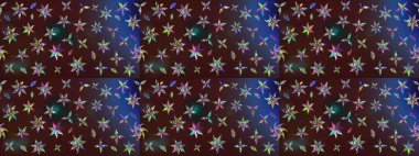 Tekstil ve kapak tasarımı için mükemmel. Doodle tarzı. Elle çizilmiş sonbahar çiçeği deseni. Kahverengi ve mavi renkli çiçekler. Renkli kahverengi ve mavi çizim deseni.