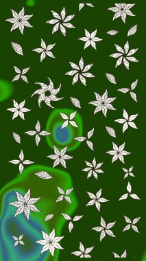 Çiçekli bahar çiçekleri. Küçük çiçekte güzel bir desen. Robot resim. Küçük renkli çiçekler. Moda baskıları için zarif bir şablon. Motley illüstrasyonu.