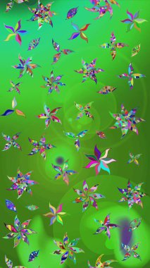 Karşılama ya da düğün geçmişi olarak kullanılabilir. Paket kağıdı için en iyisi. Yeşil ve mavi lale çiçekli Raster eskiz deseni. Doğal kozmetik ürünleri, parfüm, çiçekçi dükkanı için bahar ihalesi tasarımı.