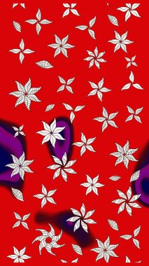 Güzel kumaş deseni. Düz Çiçek Elementleri Tasarımı. Karalama çiçeği. Zentangle soyut çiçekleri. Renkli Bahar Teması eskiz kalıbı. Raster illüstrasyonu.