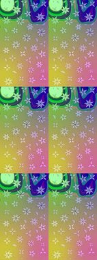 Tarafsız ve yeşil renklerde çiçekler. Tropik çiçekler. Gömlek çizimi Arkaplan Deseni.