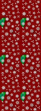 Kırmızı ve nötr renklerde çiçekler. Çiçekli karalama şeklinde Raster çiçek deseni. Yumuşak, yaz çiçekli arka plan.