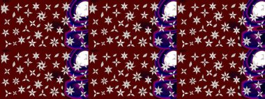 Raster stili kumaş deseni. Çiçekler suluboya çizim deseni.