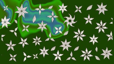 Çiçekler suluboya eskiz deseni. Raster Stili kumaş deseni.