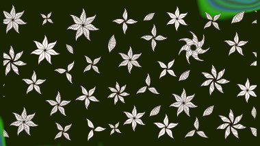 Renkli Bahar Teması eskiz kalıbı. Güzel kumaş deseni. Düz Çiçek Elementleri Tasarımı. Raster illüstrasyonunda çiçek deseni çizimi.