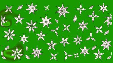 Çiçek deseni. Düz Çiçek Elementleri Tasarımı. Renkli Bahar Teması eskiz kalıbı. Raster illüstrasyonu. Chichi kumaş deseni çiz.