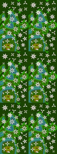 Raster deseni. Çiçek kolajı. Küçük çiçekte güzel bir desen var. Çiçek kompozisyonu. Çiçek arkaplan. Doğa. - yeşil ve tarafsız çiçekler.