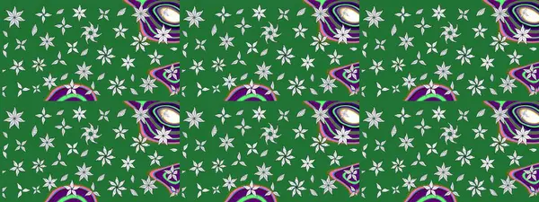 Moda baskıları için zarif bir şablon. Küçük çiçekte güzel bir desen. Küçük renkli çiçekler. Motley illüstrasyonu. Yeşil ve tarafsız çiçekli bahar çiçekleri.