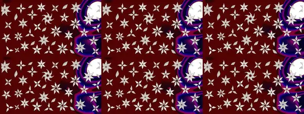 Raster stili kumaş deseni. Çiçekler suluboya çizim deseni.