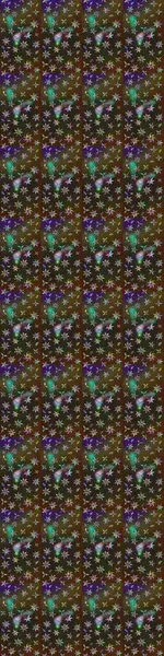 Kahverengi ve gri renkli çiçekler. Raster illüstrasyonu. Çizim çiçek deseni duvar kağıdı için kullanılabilir.