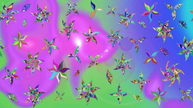 Güzel suluboya yaz çiçekleri deseni..