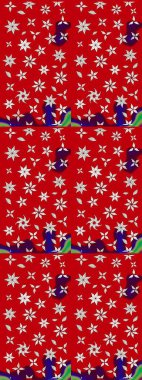 Renkli Bahar Teması eskiz kalıbı. Düz Çiçek Elementleri Tasarım Raster illüstrasyonu. Kırmızı ve nötr renklerde çiçekler. Çiçek eskiz kalıbı geçmişi.