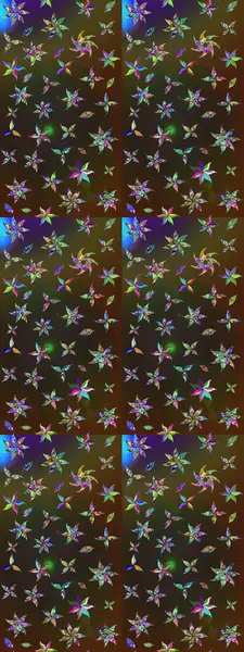 Güzel kumaş deseni. Düz Çiçek Elementleri Tasarımı. Renkli Bahar Teması eskiz kalıbı. Raster illüstrasyonunda çiçek deseni çizimi.