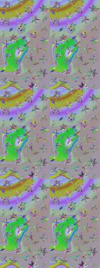 Güzel kumaş deseni. Raster suluboya çiçek deseni, narin çiçekler, gri ve nötr çiçekler, tebrik kartı şablonu.