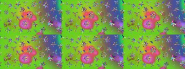 Parlak elementlerin. Çizim çiçek deseni duvar kağıdı, web sitesi arka planı, ambalaj kağıdı, davetiye, broşür, afiş veya web sitesi için kullanılabilir. El çizimi Raster illüstrasyonu.