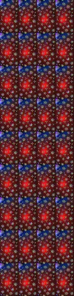 Çizim kalıbı. Çiçek duvar kağıdı. Renkli süs kenarı. Kahverengi ve kırmızı renklerde. Hint süsü. Raster illüstrasyonu.