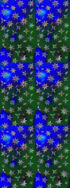 Raster illüstrasyonu. Küçük bir çiçekte eskiz deseni. Güzel kumaş deseni. Güzel çiçek arkaplanı..