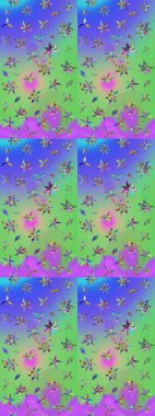 Çiçeğin suluboya çizimlerinin mükemmel deseni. Moda baskısı. Dekorasyon ve tasarım için güzel bir desen. Ton halinde. Suluboya desenli çiçek deseni.