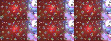 Kahverengi ve kırmızı renklerde güzel bir tekstil. Raster illüstrasyonu. Suluboya çiçekli çiçek deseni.