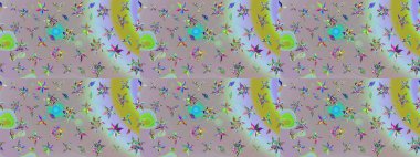 Raster Moda kumaş deseni. Çizgi çizimi kalıbı. Şirin çiçekler..