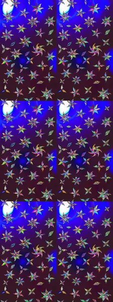 Küçük çiçekteki sevimli çiçek deseni. Modaya uygun kumaş deseni. Raster illüstrasyonu. Tony 'nin kumaş desenini çiz.