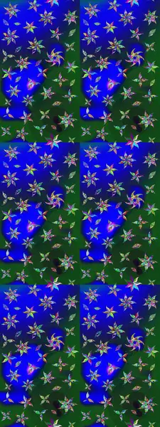 Küçük bir çiçekte eskiz deseni. Raster illüstrasyonu. Güzel kumaş deseni. Güzel çiçek arkaplanı..