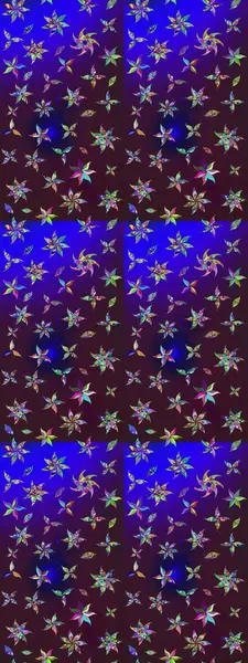 Vadinin çiçekleri kahverengi ve mavi renklerde. Eskiz arkaplan modeli. Raster - stok. Suluboya, elle çizilmiş.