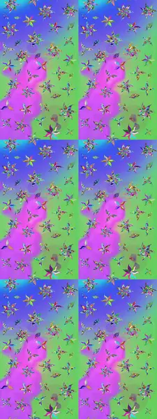 Raster illüstrasyonu. Suluboya, elle çizilmiş. Eskiz arkaplan modeli. Mor ve yeşil yapraklı yabani çiçekler.