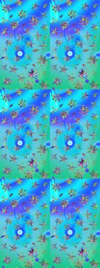 Çiçekli eskiz arkaplanı. Çocuk stili. Renkli Bahar Teması eskiz kalıbı. Düz Çiçek Elementleri Tasarımı.