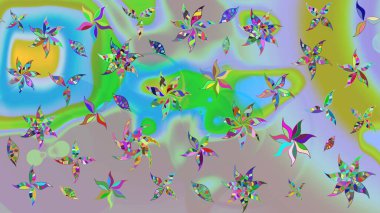 Millefleur 'lar. Küçük, nötr ve mavi çiçekli oldukça eski bir besin torbası deseni. Tekstil, kumaş, kapaklar, duvar kağıtları, baskı, paket, koleksiyon defteri, örgü, dekupaj için çiçek arkaplanı..