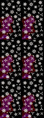 Zentangle soyut çiçekleri. Raster illüstrasyonu. Karalama çiçeği. Renkli Bahar Teması eskiz kalıbı. Düz Çiçek Elementleri Tasarımı. Şirin kumaş deseni.