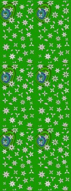 Güzel çiçek deseni. Yeşil ve nötr renklerde çiçekler. Renkli Bahar Teması eskiz kalıbı. Düz Çiçek Elementleri Tasarımı.