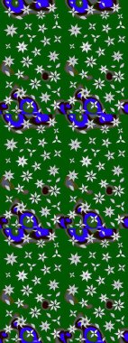 Çocuk stili. Düz Çiçek Elementleri Tasarımı. Çiçekli eskiz arkaplanı. Renkli Bahar Teması çizim şablonu.