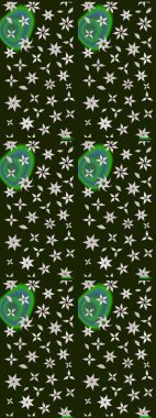 Gri ve nötr renkte çiçekler. Düz Çiçek Elementleri Tasarımı. Sevimli çiçek raster deseni. Renkli Yaz Teması çizim şablonu.