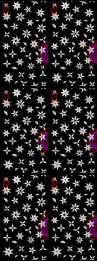 Yumuşak, bahar çiçekli arka plan. Çiçekli karalama şeklinde Raster çiçek deseni. Siyah ve nötr renkte çiçekler.