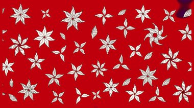 Çiçek kompozisyonu. - kırmızı ve nötr çiçekler. Küçük çiçekte güzel bir desen var. Çiçek kolajı. Doğa. Çiçek arkaplan. Raster deseni.