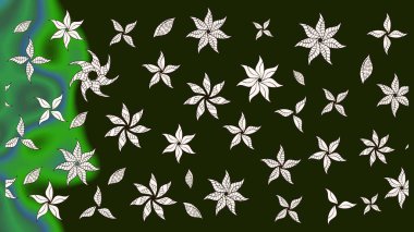 Tomurcukları çiçek olan sevimli bir çiçek deseni. Kumaş, tekstil, duvar kağıdı baskısı için. Raster illüstrasyonu. Eski usul. Raster. Taslak arkaplan.